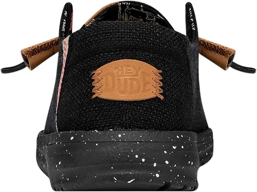 Vista 5 de Hey Dude Wendy - Zapatos de lona lavada para mujer Mocasines con cordones para mujer cómodos y ligeros