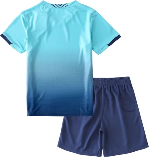 Vista 2 de Hiheart Conjunto de camiseta de manga corta y pantalones cortos de malla para niños