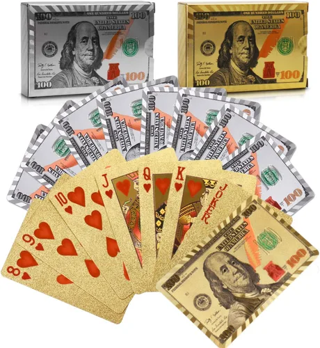 Vista 8 de Joyoldelf - Cartas de juego negras con patrón de rosas, 2 mazos de cartas, cartas de PVC impermeables, mazos de cartas geniales adecuadas