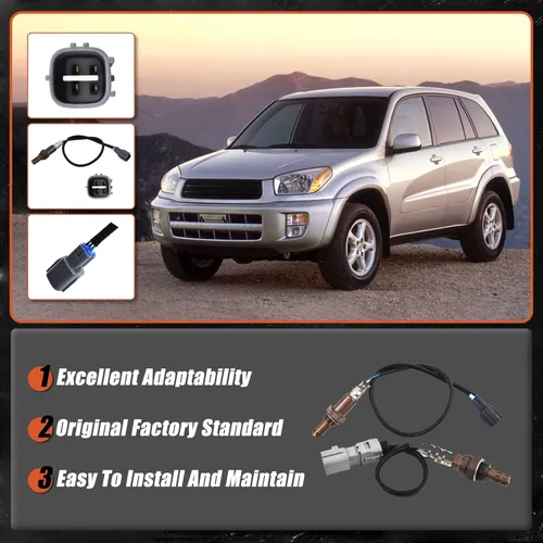 Vista 2 de labwork Nuevo sensor de oxígeno de relación de combustible de aire 2X arriba+aguas abajo para 2005-2010 Scion tC 2.4L