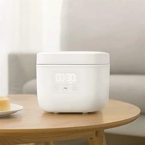 Vista 3 de Olla arrocera, preestablecida 24 horas y mantiene el calor, mini olla táctil digital, olla interior antiadherente, arroz integral, arroz blanco