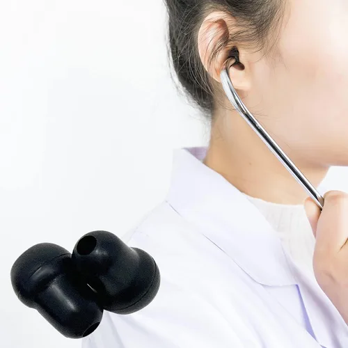 Vista 3 de Puntas de oído de silicona para auriculares de reemplazo para estetoscopios Littmann - Puntas de oído cómodas de reemplazo Littman, piezas de oído