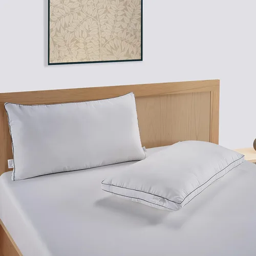 Vista 6 de Almohadas de cama para dormir juego de 2 almohadas de hotel tamaño King almohada reforzada para dormir de espalda estómago o de lado almohada