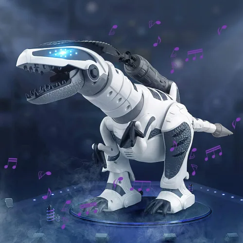 Vista 5 de Fistone RC Robot Dinosaurio Inteligente Interactivo Juguetes de Control Remoto Electrónico Robot que Camina, Baila, Canta con Modo de Lucha