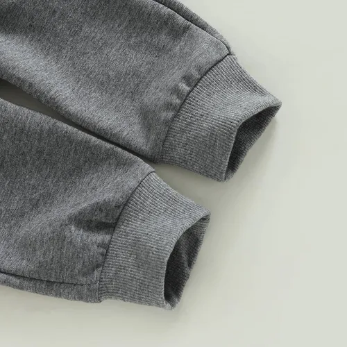 Vista 7 de Kaipiclos Ropa para bebé niño, sudadera de manga larga con estampado de vaca y cuello redondo, pantalones largos para correr, otoño e invierno