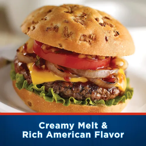 Vista 4 de Kraft Rebanadas de queso americano Deli Deluxe con leche al 2% (paquete de 24 unidades)