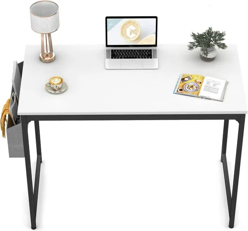 Vista 42 de CubiCubi Escritorio para computadora, escritorio pequeño de oficina en casa de 40 pulgadas, mesa de PC de estilo moderno y simple para el hogar