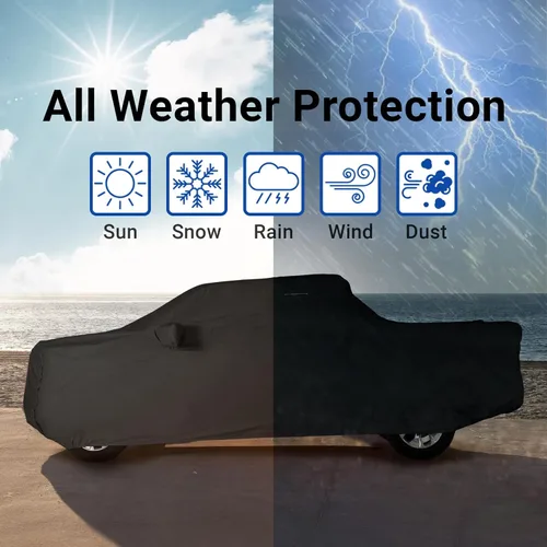 Vista 9 de iCarCover Funda de camión personalizada para Dodge Ram 1500 cabina regular, 6.5 pies, cama regular 1994-2010, impermeable, para todo tipo de clima