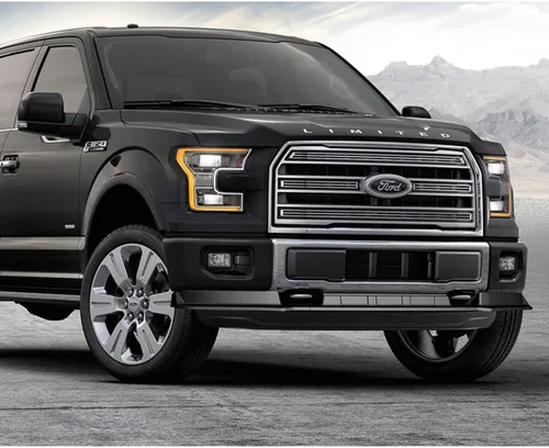 Vista 5 de Q1-TECH, Labio de Parachoques Delantero compatible con Ford F-150 2015 - 2017, Alerón Labio de Parachoques Delantero Kit de Carrocería Divisor