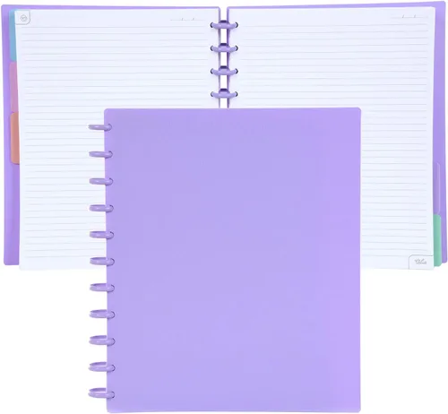 Vista 112 de Talia - Cuadernos de notas con tapas, planificador, personalizables, (Rosa de los 90, Junior (5.5 pulgadas x 8.5 pulgadas))