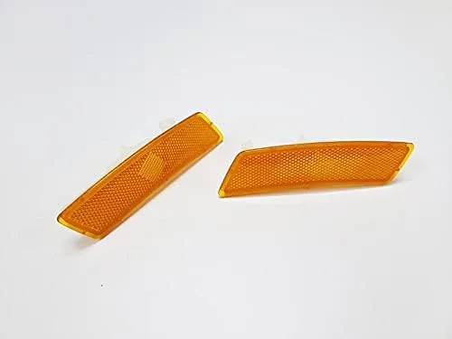 Reflector de marcador lateral de parachoques delantero ámbar 2 piezas para VW Beetle 2012-2019
