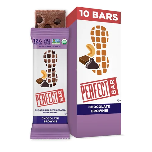 Vista 27 de Perfect Bar - Barra de proteínas con crujiente de frutas, frutos rojos mixtos y mantequilla de nueces, snack de proteínas, sin gluten, sin soya, sin