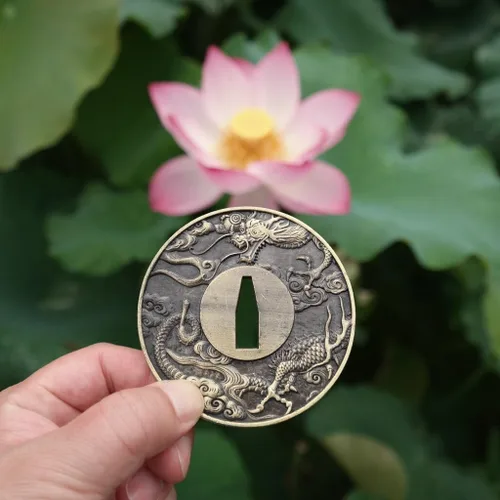 Vista 8 de Espada samurái japonesa KOSHIRAE – TSUBA FUCHI KASHIRA MENUKI X82