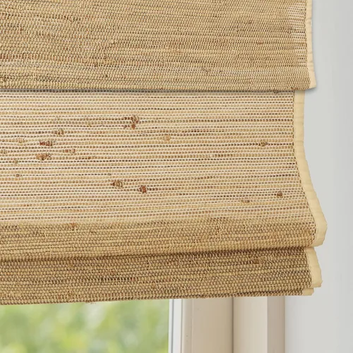 Vista 11 de DEJAVU Persianas romanas inalámbricas para ventanas, persianas romanas de ventana de tela con forro lavable beige, persianas romanas personalizadas