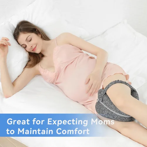 Vista 8 de BEAUTRIP Almohada para piernas Almohadas ergonómicas para dormir de lado Almohada de espuma viscoelástica para rodillas con correa para dormir