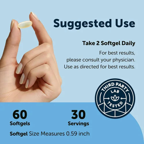 Vista 4 de Micro Ingredients Supreme Omega-3 Aceite de pescado con EPA y DHA ultra altos, cápsulas blandas sin eructos rTG Omega-3 con vitamina D3 Pescado