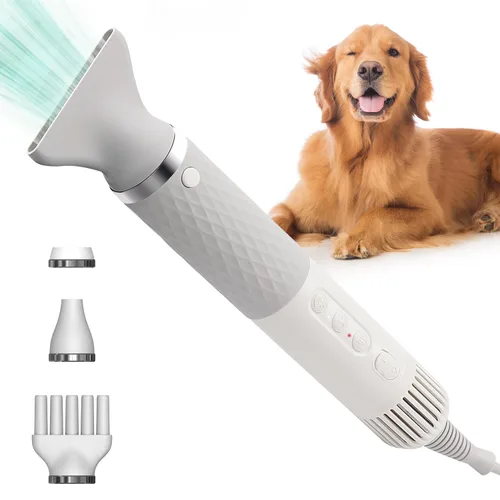 ThinkPet Secador de pelo para perros para aseo de mascotas, soplador de fuerza de alta velocidad, ligero y portátil para perros pequeños, medianos y