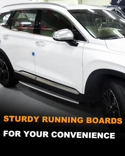 Vista 6 de Snailfly Estribos para Hyundai Santa Fe 2019-2023 Protector de Estribos Laterales Barra Nerf