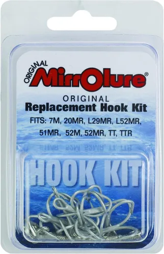 Vista 32 de MirrOLure Mirrodine Gancho de pesca plateado extraafilado de acero inoxidable de 1 pieza