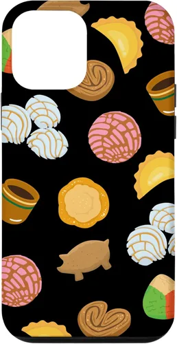 Vista 16 de Conchas Pan Dulce Pattern Black Phone Case Latina Gift Case Case for iPhone 17