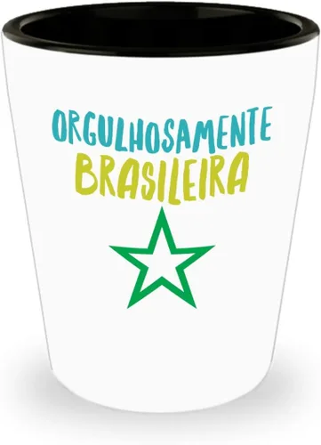 Vaso de chupito Brasil, vaso tequila tiro