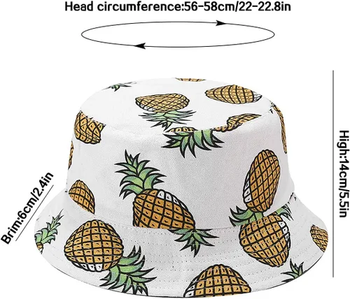 Vista 6 de XYIYI Lindo sombrero de pescador, sombrero de playa para mujer, reversible, con doble lado