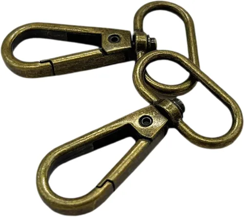 Vista 12 de Broches giratorios de langosta de 1 pulgada para monederos, bronce antiguo, paquete de 15