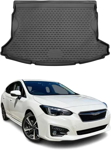 Vista 10 de OMAC Alfombrillas de carga para Subaru Impreza 2008-2011 Impermeable TPE Negro