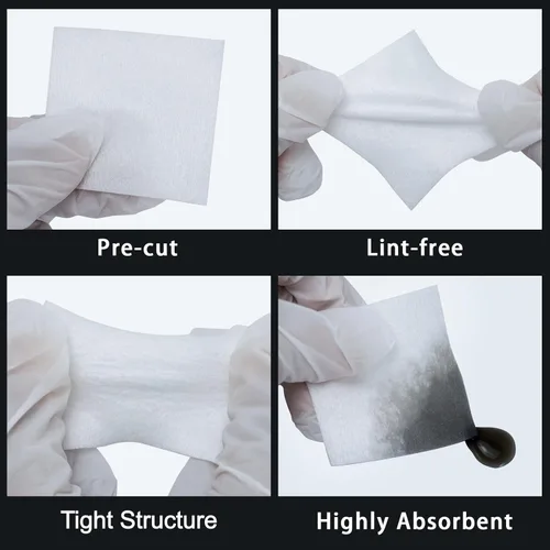 Vista 6 de Thick Gun Cleaning Patches, Universal Cleaning Patches for Firearms - Lint Free, Absorbent, Disposable Gun Cloths Fit Most Rifle, Pistol Bore Cleans