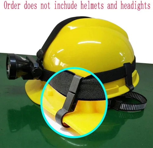 Vista 3 de 10 clips de casco para casco duro, monta fácilmente el faro en el casco de bordes estrechos