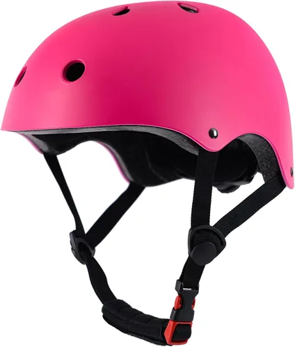 Vista 9 de Casco de bicicleta para niños pequeños, 2 tamaños ajustables, para niños y niñas, multideporte, ajustable, para scooter, bicicleta, monopatín