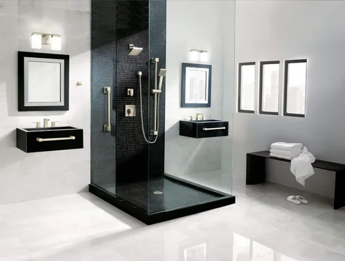 Vista 12 de Moen YB8824BN - Toallero individual de baño moderno de 90 grados, de 24 pulgadas, níquel cepillado