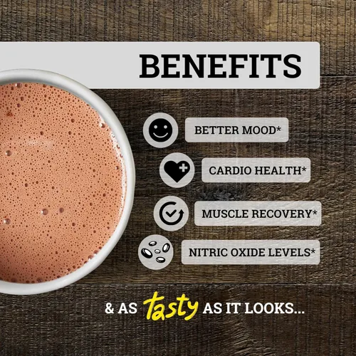 Vista 4 de Black Forest Cacao en polvo con alto contenido de flavanol (1200 mg de flavanoles y suplementos de flavonoides) 10 veces más flavanoles