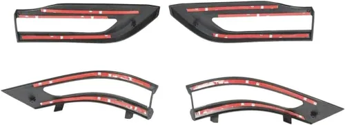 Vista 9 de Cubierta de biseles de lámpara trasera negra brillante para Jeep Grand Cherokee 2014-2021, no para Grand Cherokee L 2021