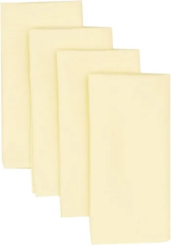 Vista 8 de Sweet Pea Linens Solid Ivory Quilted Jacquard Rectangle Placemats - Set of Four Plus Center Round-Charger