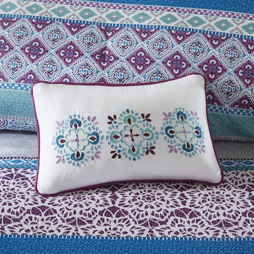 Vista 6 de Intelligent Design - Juego de cama moderno para todas las estaciones con funda a juego y cojines decorativos