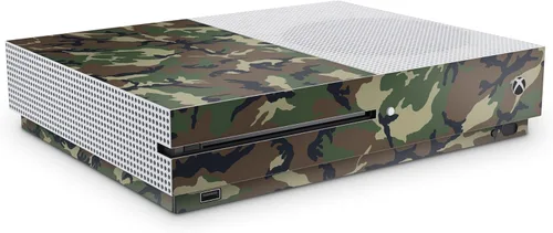 Vista 6 de Calcomanía para consola de camuflaje Xbox One S + 2 fundas de controlador