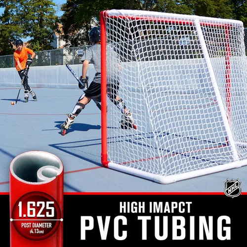 Vista 5 de Franklin Sports Portería de Hockey - NHL - PVC - 54 x 44 Pulgada Rojo