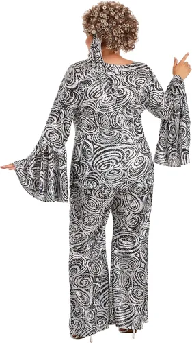Vista 8 de Disfraz de mujer Foxy Lady Disco Dance Groovy de talla grande