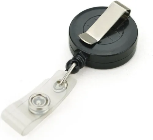 Vista 7 de GOGO 1000/Pack Ronda Venta al por mayor Carretes de cordón de soporte de insignia de enfermería - Negro sólido