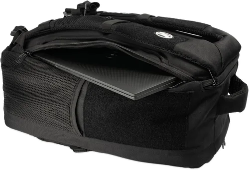 Vista 3 de HEDi HEDiGEAR Backpack SUMMIT (Black) – Large 23L Backpack with Hook & Loop Panels for Patches, Durable 1000 D Nylon and Multiple Pocket Storage for