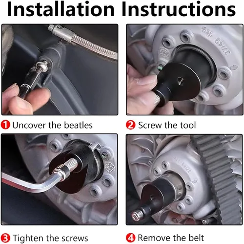 Vista 6 de RASTP Herramienta de extracción de correa X3, esparcidor de embrague CVT Drive para Can-Am Defender HD10 Pro Maverick 2006-21 compatible con Can-Am