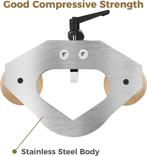 Vista 3 de Herramienta de carpintería de mano de alta configuración, cepilladora manual de hoja de 0.315 in con asas grandes, rosca trapezoidal avanzada