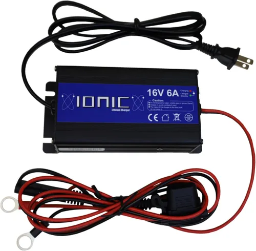 Vista 9 de Ionic Litio 16V 52Ah Batería Marina de Ciclo Profundo + Cargador - Batería LiFePO4 Liviana con Bluetooth - IC-16V-EPCHP-01