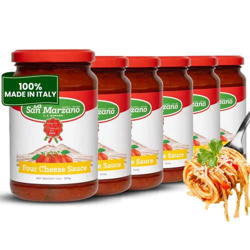 Vista 39 de La San Marzano Salsa Arrabiata, 13 oz, Salsa para Pasta Hecha en Italia, Tomate Multiusos de Primera Calidad, Todo Natural, Dieta Mediterránea, Sin