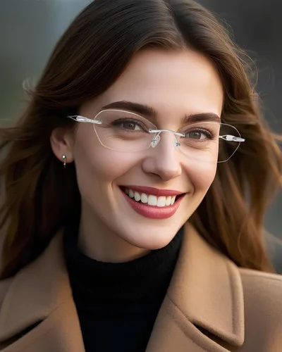 Vista 7 de LUFF Rimless Reading Glasses for Women Blue Light Computer Readers Lightweight 16g Metal Frame Eye Strain Relief