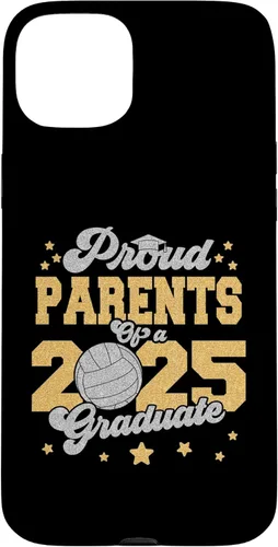 Vista 9 de iPhone XR Parents of a 2025 Graduate Prom Graduation 25 VolleyBall Case