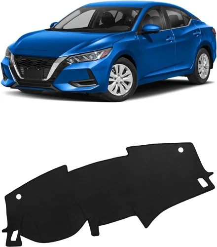 Vista 24 de FIILINES Cubierta para tablero Compatible con Mazda 3 2010-2013 Accesorios Tapete para tablero para Mazda 3 Accesorios Tapete para salpicadero