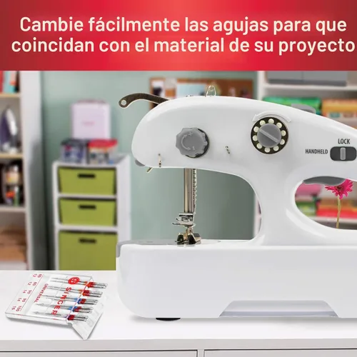 Vista 7 de SINGER Stitch Quick + Paquetes de máquina de coser portátil inalámbrica (Stitch Quick + de dos hilos)