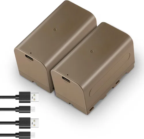 Vista 14 de Neewer Batería de repuesto NP-F970 de 10500 mAh, tiempo de carga completa de 4.8 horas, cable USB C de carga rápida PD de 20 W, batería recargable